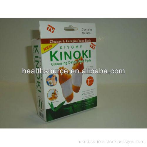100 natural wood detox foot patch/CE